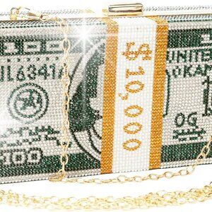 Women Evening Party Handbag Shinning Rhinestone Purse Money Shoulder Bag